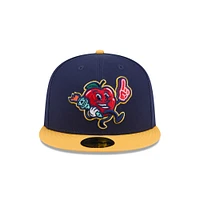 Casquette ajustée 59FIFTY bleu marine Hudson Valley Renegades pour homme de New Era