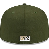 Men's New Era Olive/Camo Hudson Valley Renegades Theme Night 59FIFTY Fitted Hat