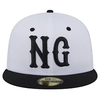 Men's New Era White Hudson Valley Renegades Theme Night Newburgh Gorhams 59FIFTY Fitted Hat