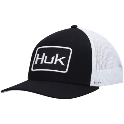 Casquette Huk Solid Trucker Flex noire pour hommes