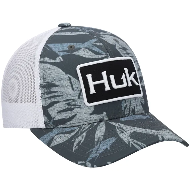 Men's Huk Khaki Barb U Trucker Snapback Hat