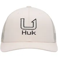 Men's Huk Khaki Barb U Trucker Snapback Hat