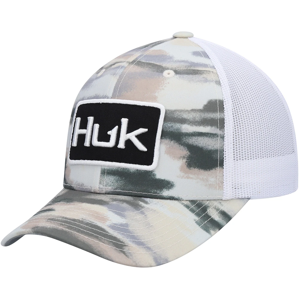 Casquette Snapback Huk Kaki Edisto Trucker pour hommes