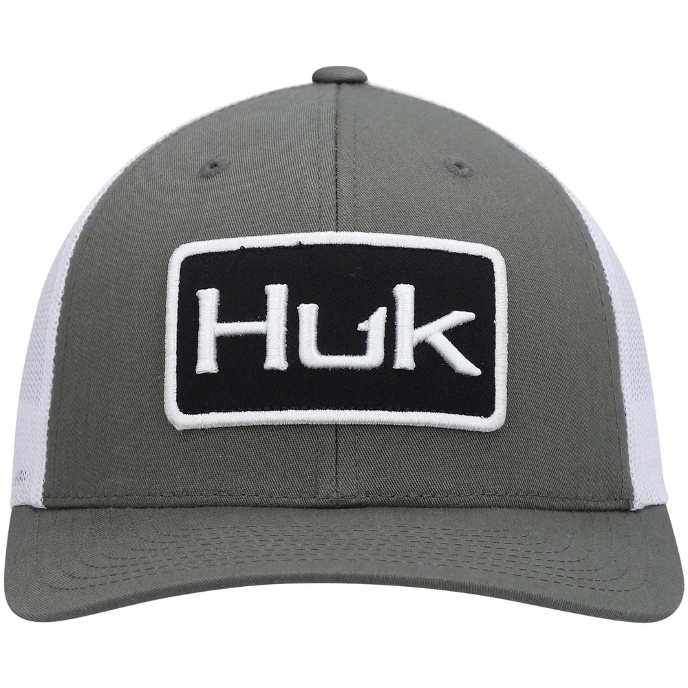 Huk Olive Solid Trucker Snapback Hat pour hommes