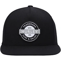 Men's Black Hurley Underground Snapback Hat 