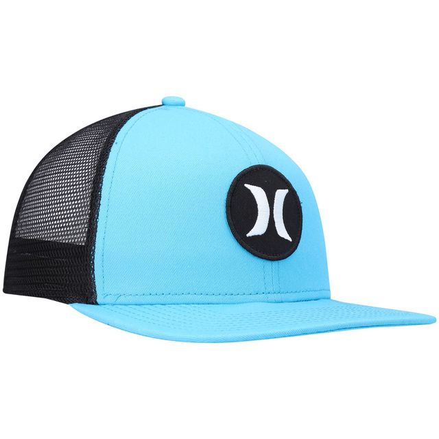 Hurley Aqua/Black Circle Trucker pour homme - Casquette Snapback