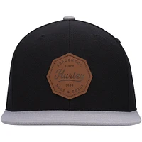 Men's Hurley Black/Gray Tahoe Snapback Hat