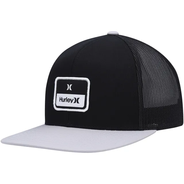 Lids Hurley Stacked Trucker Snapback Hat - Black/White The Shops at Willow Bend