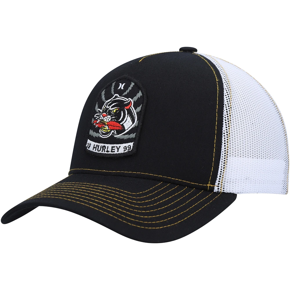 Casquette Snapback Hurley Wild Things Trucker noir/blanc pour hommes