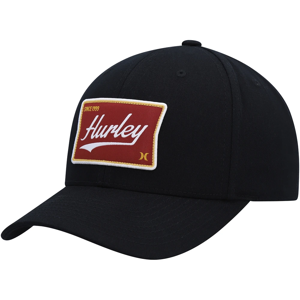 Casquette Hurley Casper Snapback noire pour hommes