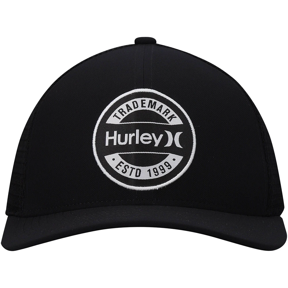 Casquette Snapback Hurley Charter Trucker noire pour homme