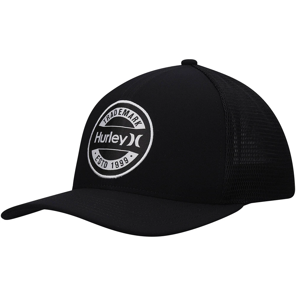 Casquette Snapback Hurley Charter Trucker noire pour homme