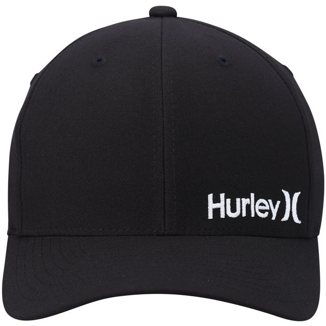 Hurley Black Corp Textured Flex pour homme - Casquette