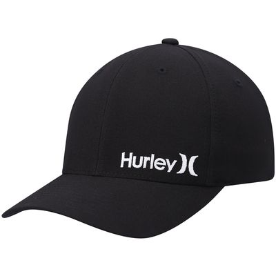 Men's Hurley Black Corp Textured Flex - Hat