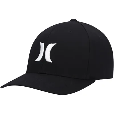 Hurley Logo One & Only Tri-Blend Flex Fit Hat - Black