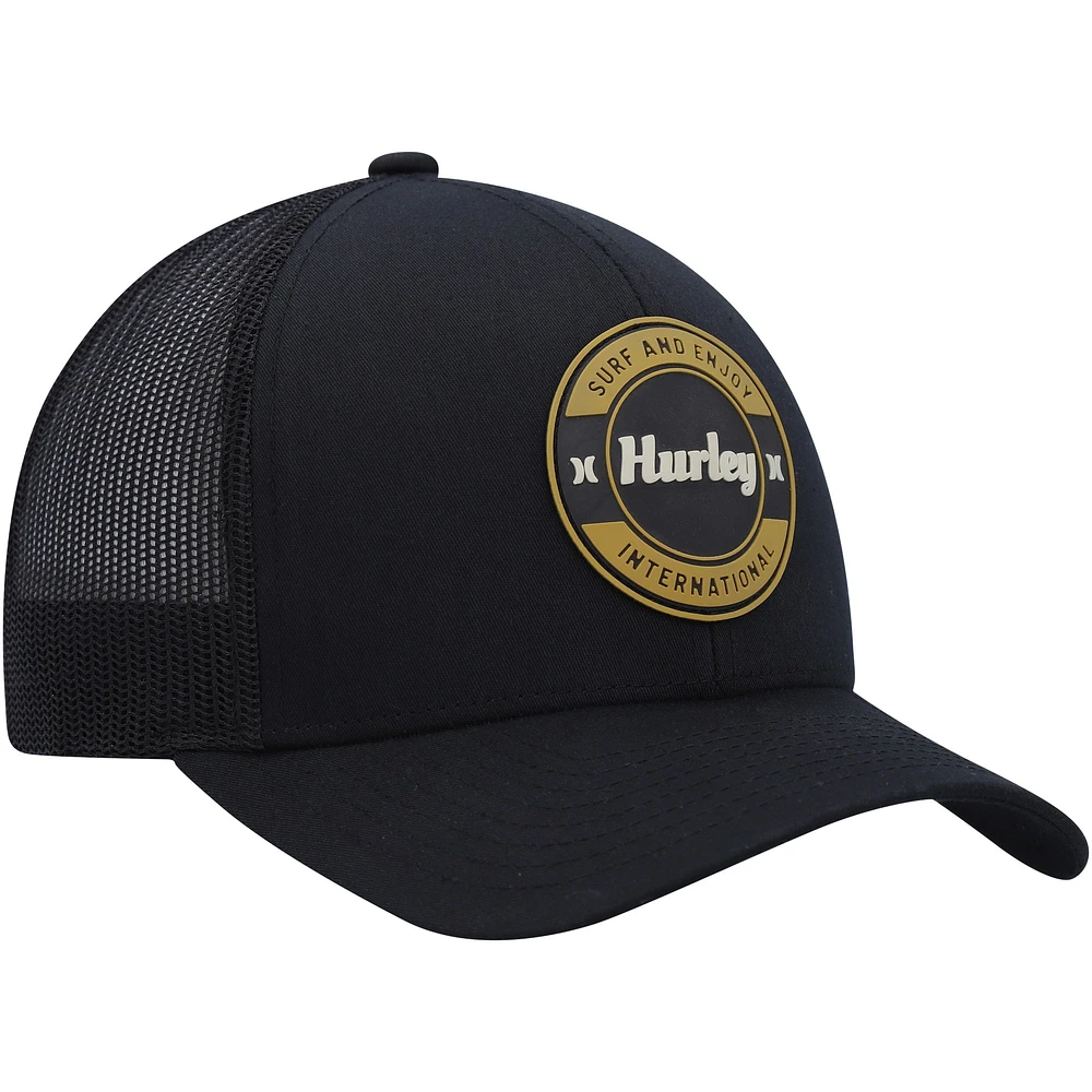 Men's Hurley Black Offshore Trucker Snapback Hat