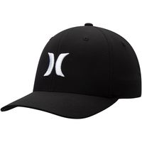 Men's Hurley Black One and Only Logo Performance Flex - Hat