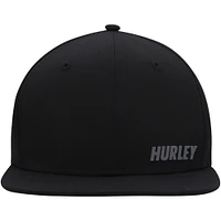 Casquette réglable Hurley Phantom Ridge noire à fermeture éclair pour hommes