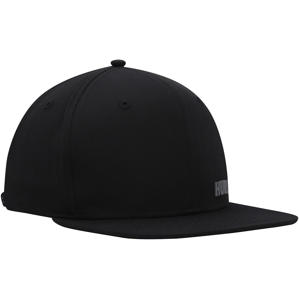 Casquette réglable Hurley Phantom Ridge noire à fermeture éclair pour hommes