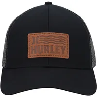 Men's Hurley Black Waves Trucker Snapback Hat