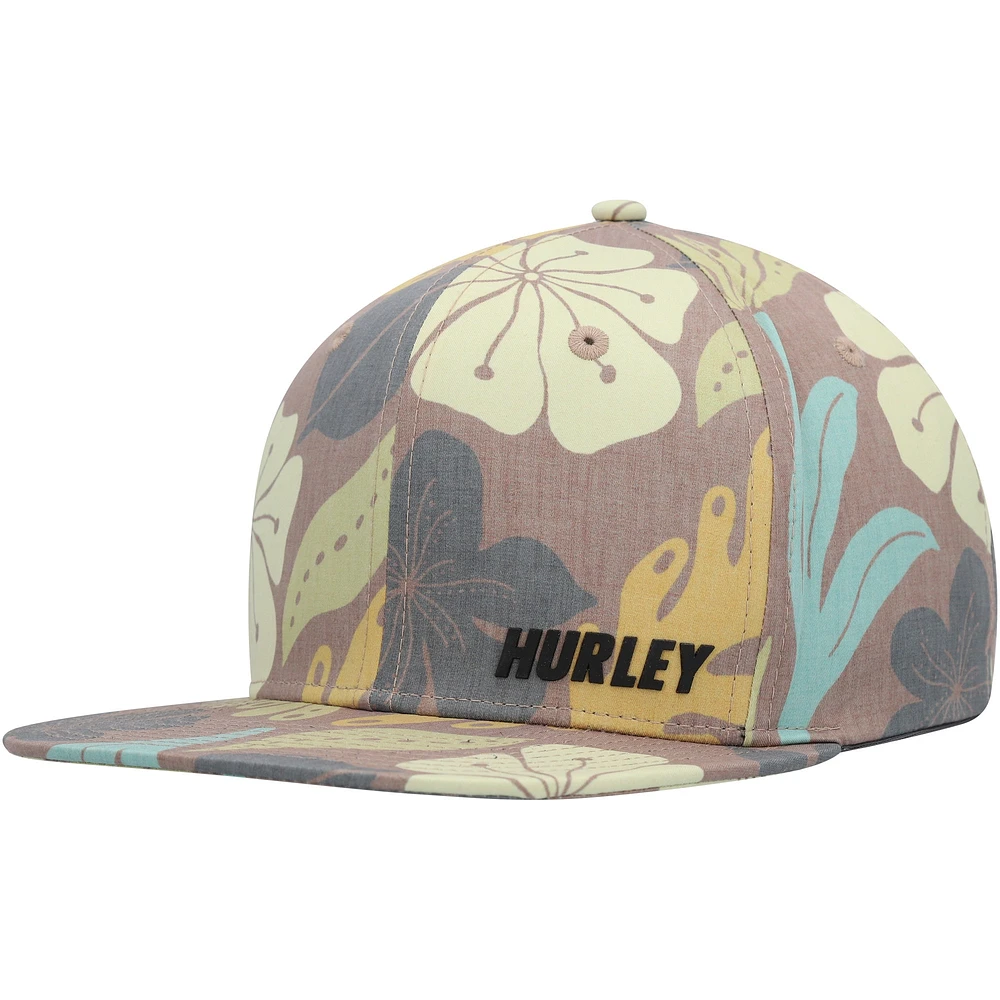 Casquette ajustable Hurley Brown Phantom Ridge avec fermeture éclair à l'arrière pour hommes