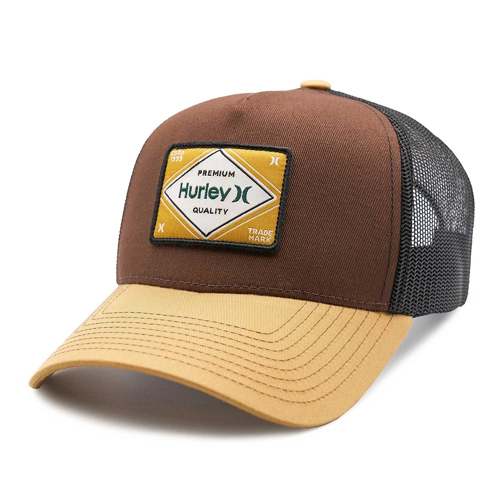 Casquette réglable Hurley Brown Sinclair Trucker pour hommes