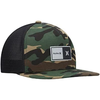 Casquette Hurley Camo/Black 2.0 Trucker Snapback pour homme