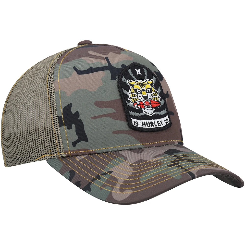 Casquette Snapback Hurley Camo Wild Things Trucker pour hommes