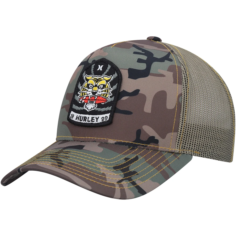 Men's Hurley Camo Wild Things Trucker Snapback Hat