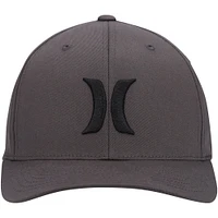 Men's Hurley Charcoal One & Only Tri-Blend Flex Fit Hat