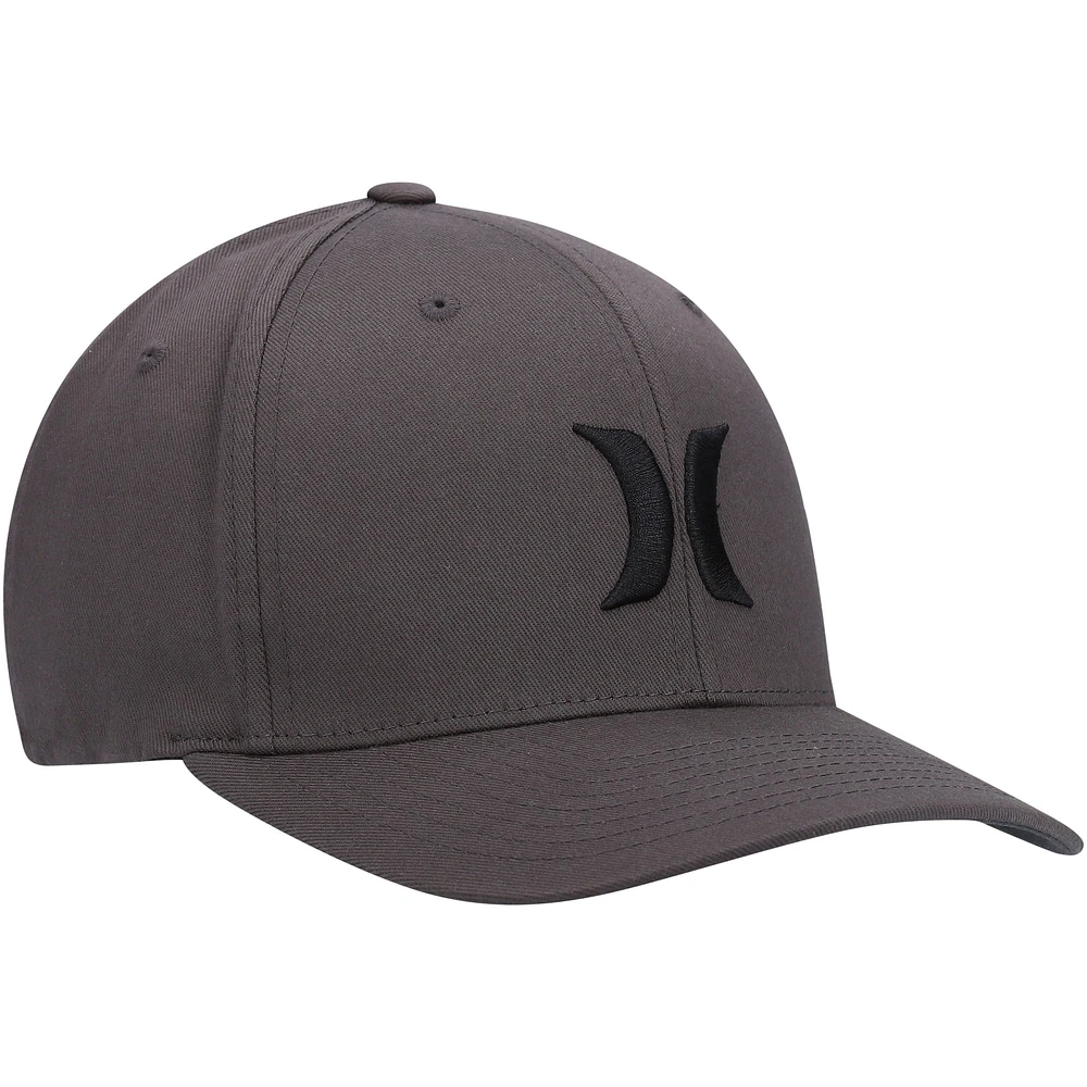 Men's Hurley Charcoal One & Only Tri-Blend Flex Fit Hat