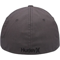 Men's Hurley Charcoal One & Only Tri-Blend Flex Fit Hat