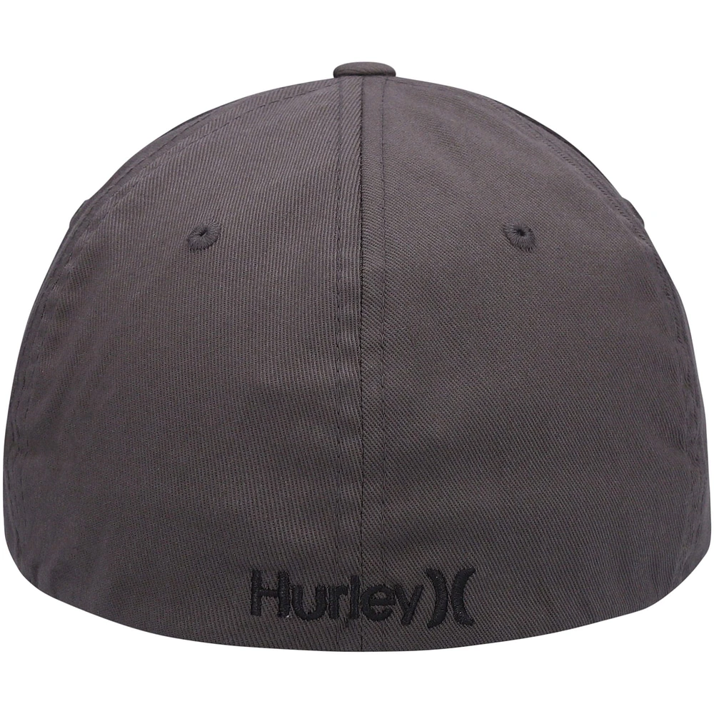 Men's Hurley Charcoal One & Only Tri-Blend - Flex Hat