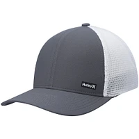 Casquette Hurley Graphite/White League Trucker Snapback pour homme