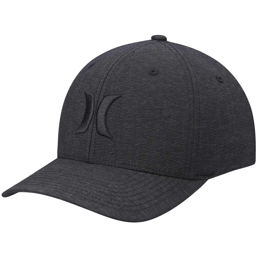 Casquette Hurley Graphite Logo Textures Flex pour homme