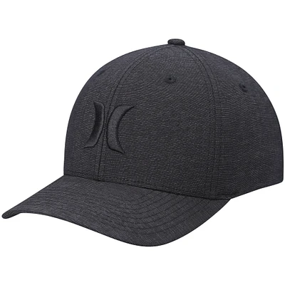 Men's Hurley Graphite Logo Textures Flex Hat