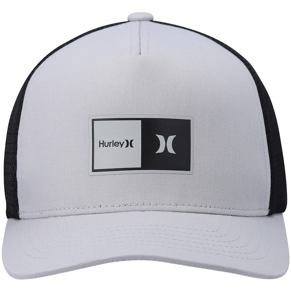 Men's Hurley Gray/Black 2.0 Trucker Snapback - Hat