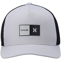 Men's Hurley Gray/Black 2.0 Trucker Snapback - Hat