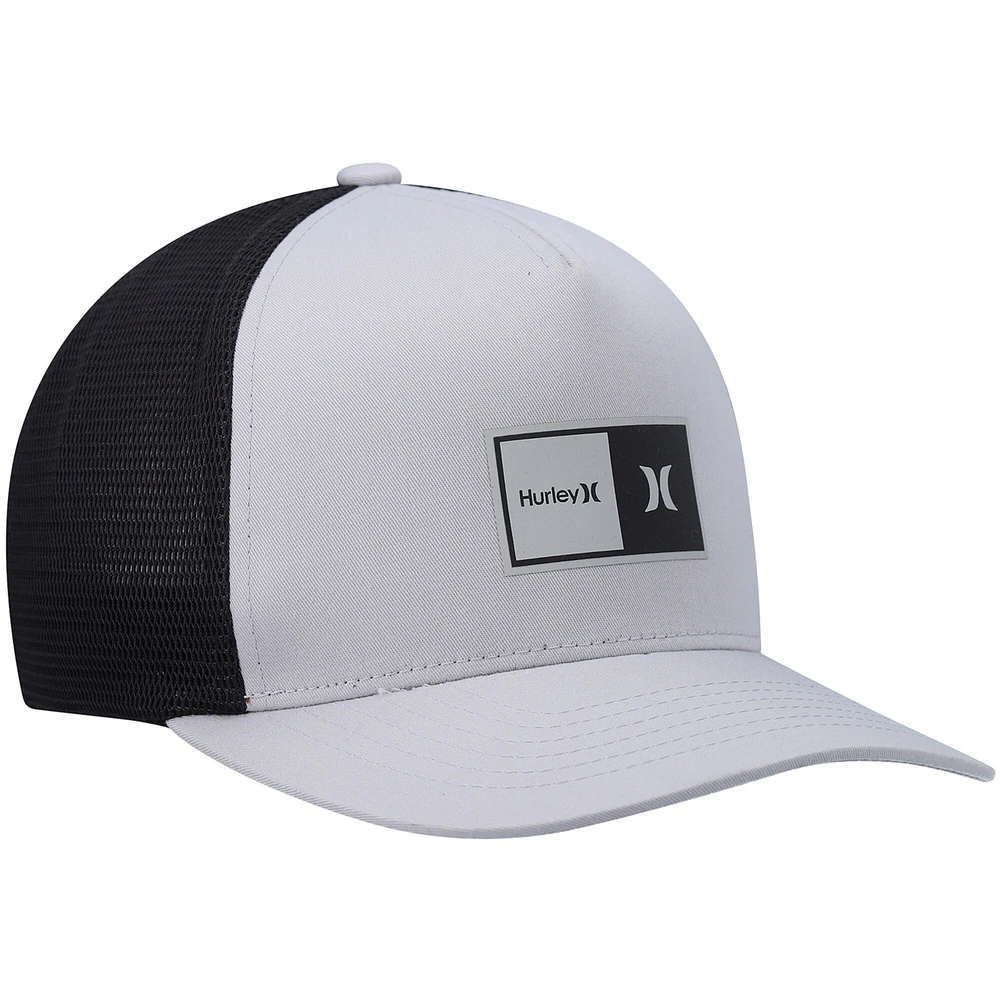 Men's Hurley Gray/Black 2.0 Trucker Snapback - Hat