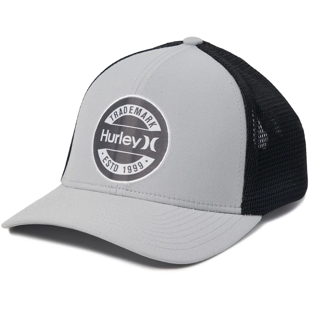 Hurley Charter Trucker Gris/Noir pour homme - Casquette Snapback