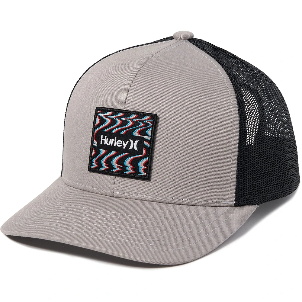 Men's Hurley Gray/Black Seacliff Trucker - Snapback Hat