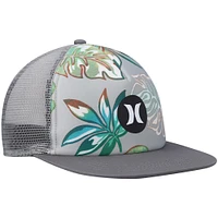 Men's Hurley Gray Balboa Trucker Snapback Hat