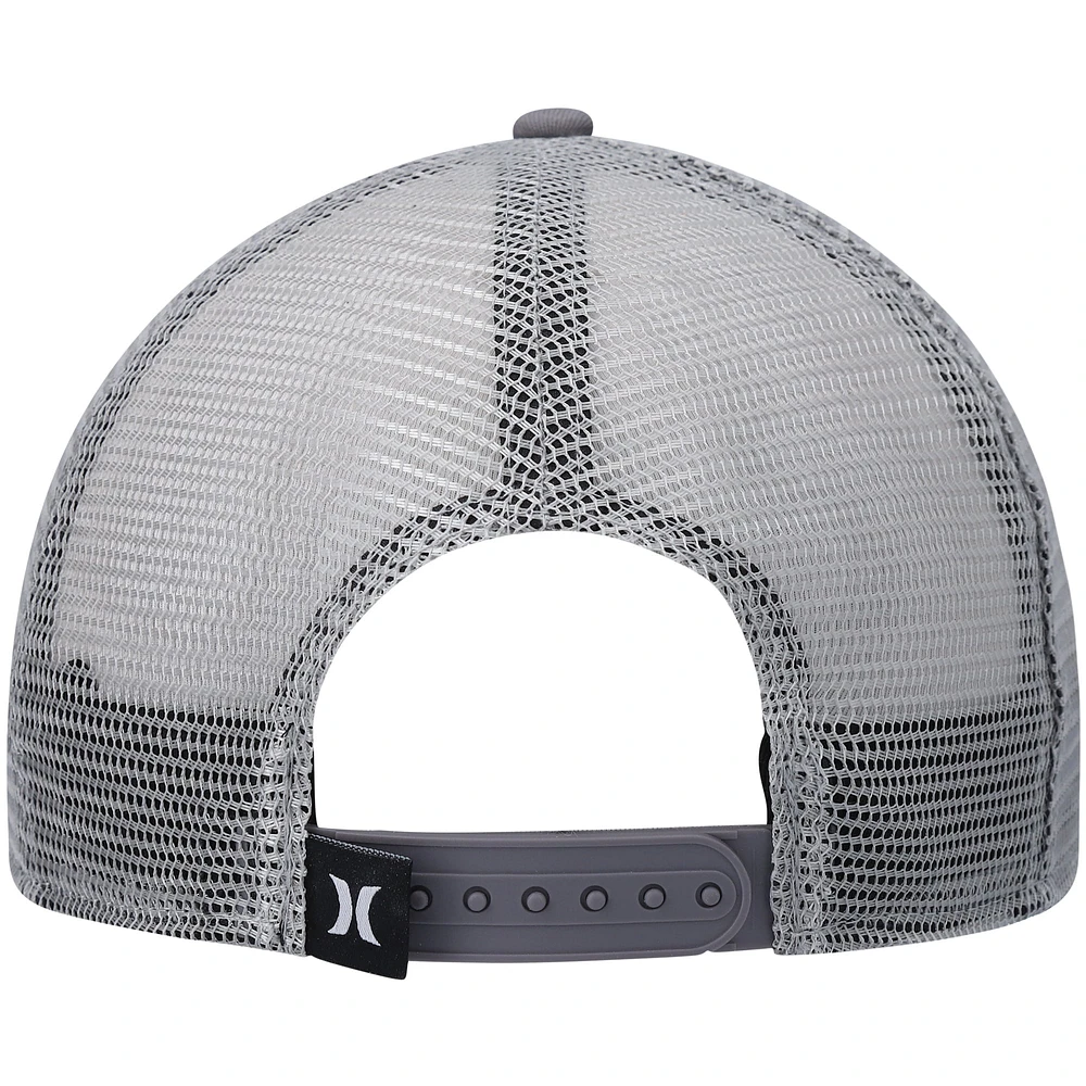 Men's Hurley Gray Balboa Trucker Snapback Hat
