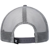 Men's Hurley Gray Balboa Trucker Snapback Hat