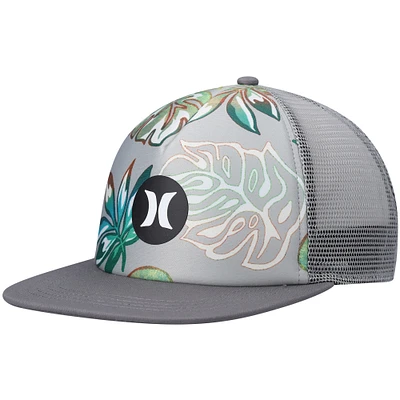 Men's Hurley Gray Balboa Trucker Snapback Hat