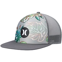 Men's Hurley Gray Balboa Trucker Snapback Hat
