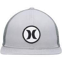 Men's Hurley Gray Circle Trucker - Snapback Hat