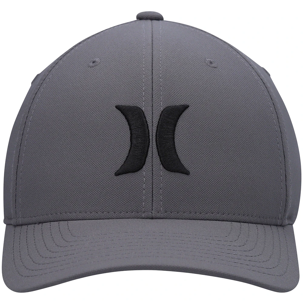 Men's Hurley Gray H2O-Dri One & Only - Flex Hat