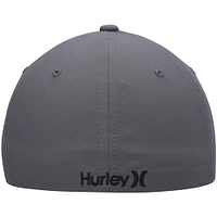 Men's Hurley Gray H2O-Dri One & Only - Flex Hat