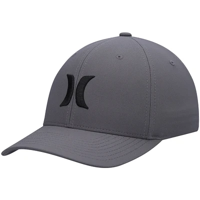 Men's Hurley Gray H2O-Dri One & Only - Flex Hat